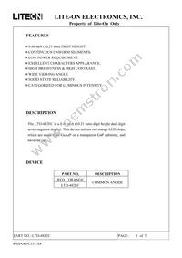 LTD-482EC Datasheet Cover