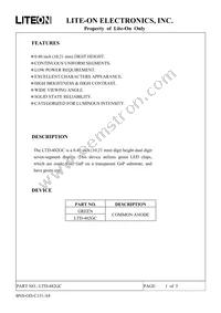 LTD-482GC Datasheet Cover