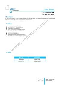 LTD-4830CTB-P Datasheet Page 2