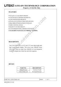 LTD-5250JG-18J Datasheet Page 2
