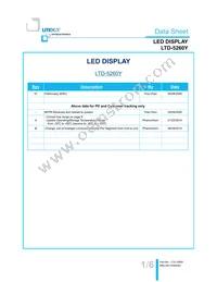 LTD-5260Y Datasheet Cover