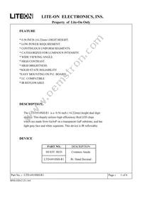 LTD-6910SH-R1 Datasheet Cover