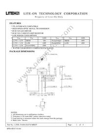 LTDL-TA50A Datasheet Cover