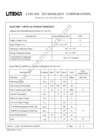 LTDL-TX12P01B Datasheet Page 2