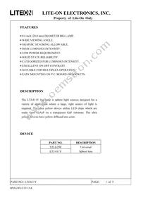 LTJ-811Y Datasheet Cover