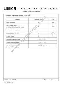 LTL-10224W Datasheet Page 2