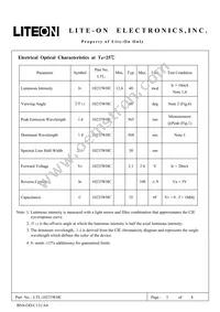 LTL-10233WHC Datasheet Page 3