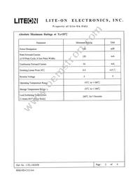 LTL-10234W Datasheet Page 2