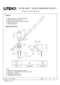 LTL-155EHA Datasheet Cover