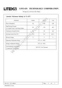 LTL-1BEDJ Datasheet Page 2