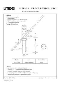 LTL-1CHAE Datasheet Cover