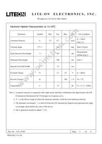 LTL-1CHY Datasheet Page 3