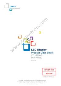 LTL-2550G Datasheet Cover