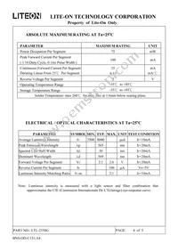 LTL-2550G Datasheet Page 5