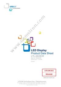 LTL-2620HR Datasheet Cover