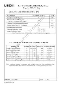 LTL-2620HR Datasheet Page 5