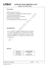 LTL-2685HR Datasheet Cover