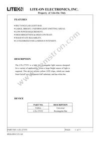 LTL-2755Y Datasheet Cover