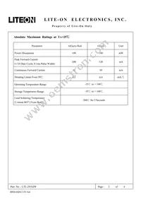 LTL-293SJW Datasheet Page 2