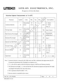 LTL-293SJW Datasheet Page 3