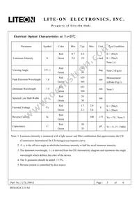 LTL-298VJ Datasheet Page 3