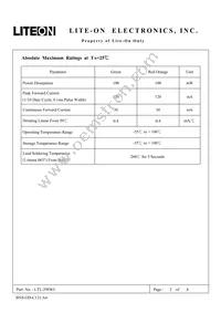 LTL-298WJ Datasheet Page 2