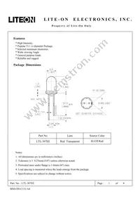 LTL-307EE Datasheet Cover