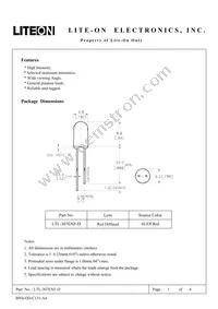 LTL-307ENF-D Datasheet Cover