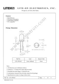 LTL-307GLC Datasheet Cover