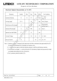 LTL-307YLC Datasheet Page 3