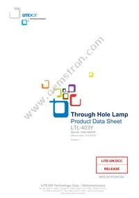 LTL-403Y Datasheet Cover