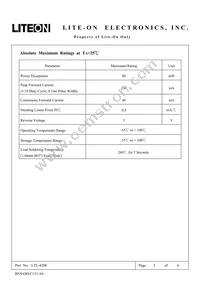 LTL-4208 Datasheet Page 2