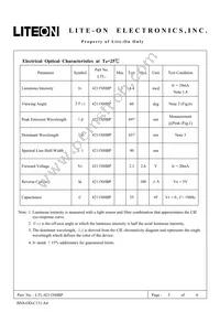 LTL-4211NHBP Datasheet Page 3