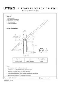 LTL-4231NLC Datasheet Cover