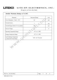 LTL-4231NLC Datasheet Page 2