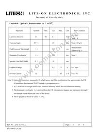 LTL-4231NLC Datasheet Page 3