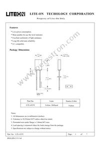 LTL-433Y Datasheet Cover