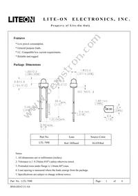 LTL-709E Datasheet Cover