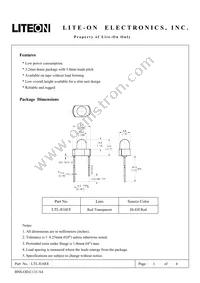 LTL-816EE Datasheet Cover