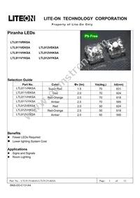 LTL-912VYKSA Datasheet Cover