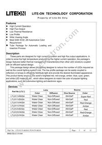 LTL-912VYKSA Datasheet Page 2