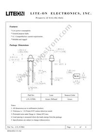 LTL-N709G Datasheet Cover