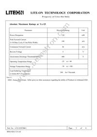 LTL1CHTBK3 Datasheet Page 2