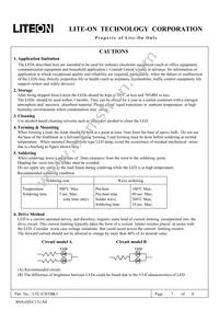 LTL1CHTBK3 Datasheet Page 7