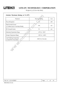 LTL1CHTBK5 Datasheet Page 3