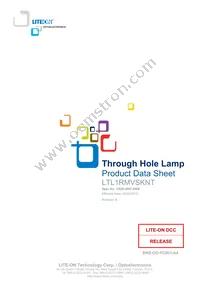 LTL1RMVSKNT Datasheet Cover