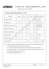 LTL231 Datasheet Page 3