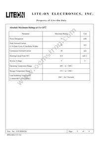 LTL2R3KYK Datasheet Page 3