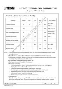 LTL2T3TBK2 Datasheet Page 3