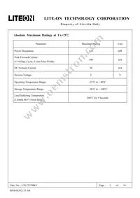 LTL2T3TBK3 Datasheet Page 2